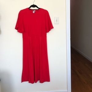 NWOT H&M red evening dress